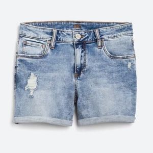 Gidget Roll Cuff Distressed Shorts
